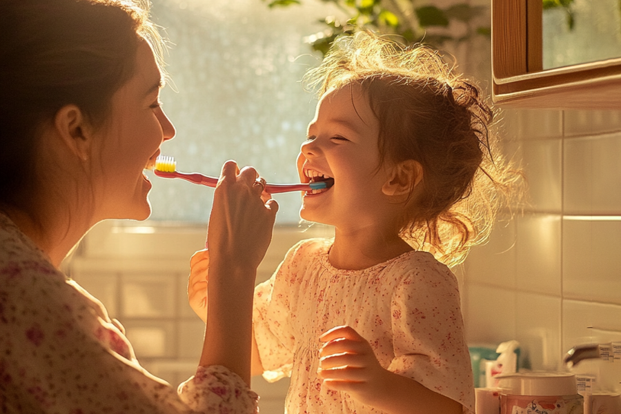 Bamboo toothbrush for toddlers